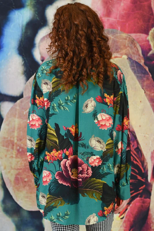 Elsa Shirt - Tropical Poppy Mint | SALE