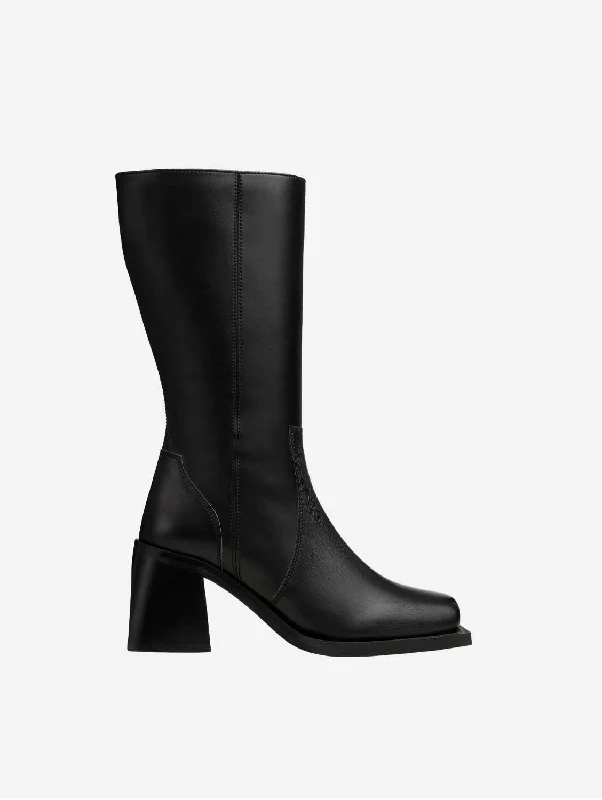 Karel X Plus Vegan Apple Leather Calf Boots | Black