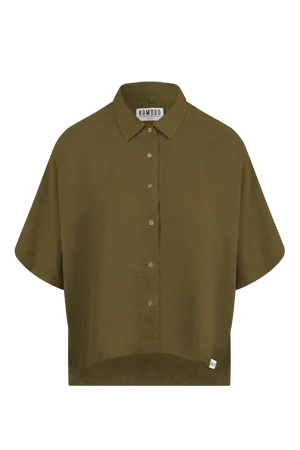 Kimono Women's Linen Shirt | Khaki