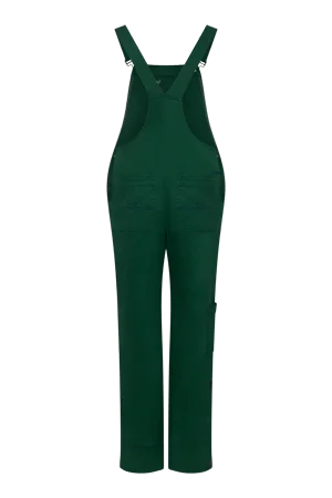 Leni Women's Organic Cotton Dungarees | Forest Green