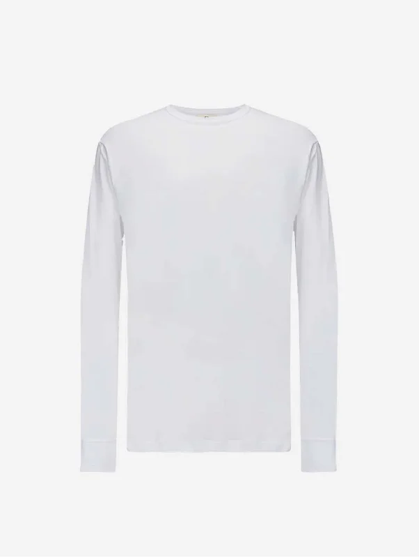 Lightweight Unisex Lenzing Long Sleeve T-Shirt | White