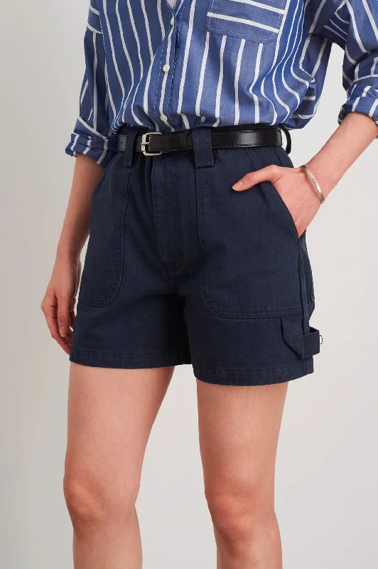 Phoebe Shorts in Navy Denim