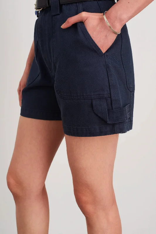 Phoebe Shorts in Navy Denim