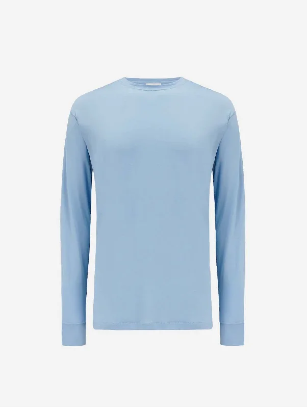 Lightweight Unisex Lenzing Long Sleeve T-Shirt | Powder Blue