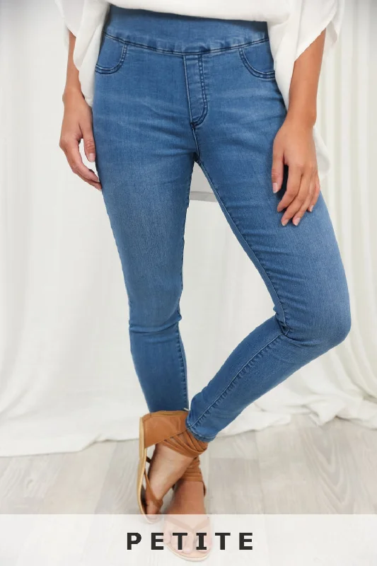 The Petite No-Panel Jeans