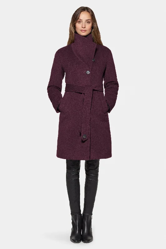 City Coat, Burgundy