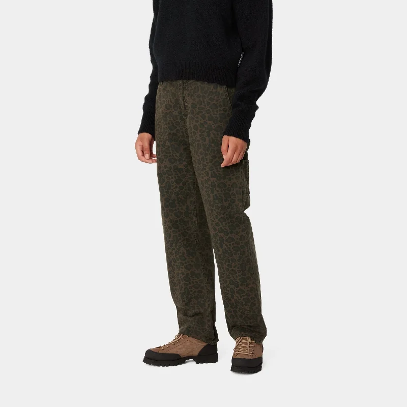 Leo Pierce Pant Straight | Tamarind / Office Green Camo Leopard (garment dyed)