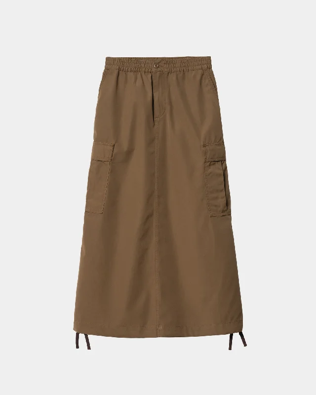 Cargo Skirt Long | Chocolate