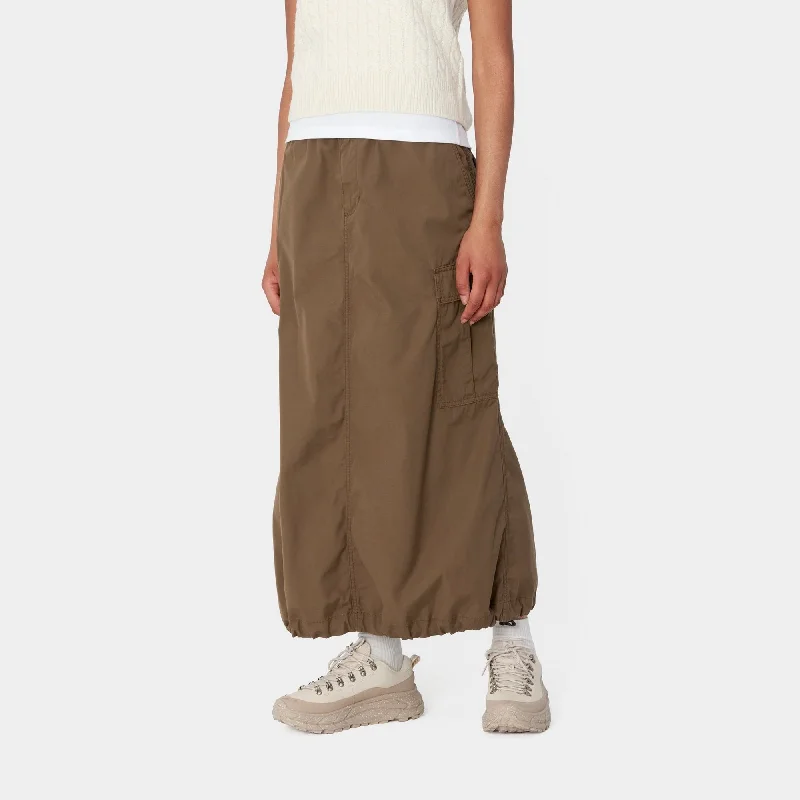 Cargo Skirt Long | Chocolate