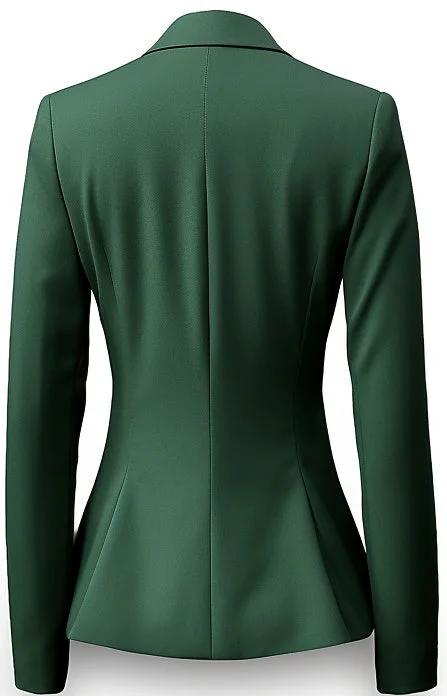 Women Green Cotton Jacket