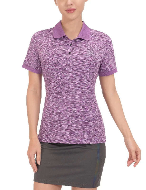 Women's Quick Dry Stretch Short Sleeve Golf Polo Shirt