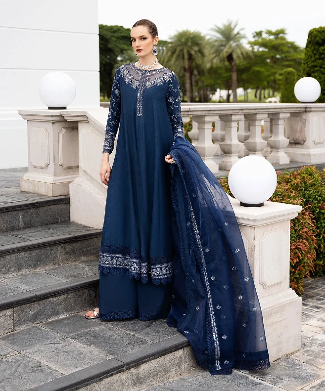 3 Piece - Embroidered Raw Silk Suit