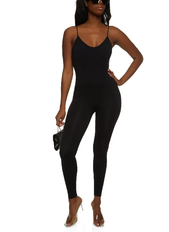 Seamless Sleeveless Cami Catsuit