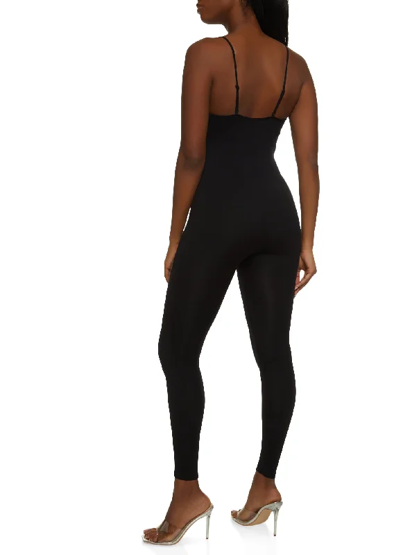 Seamless Sleeveless Cami Catsuit