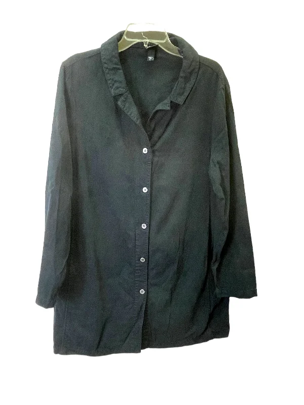 Men's Coats for AutumnBlack Jacket Other By Eileen Fisher, Size: L