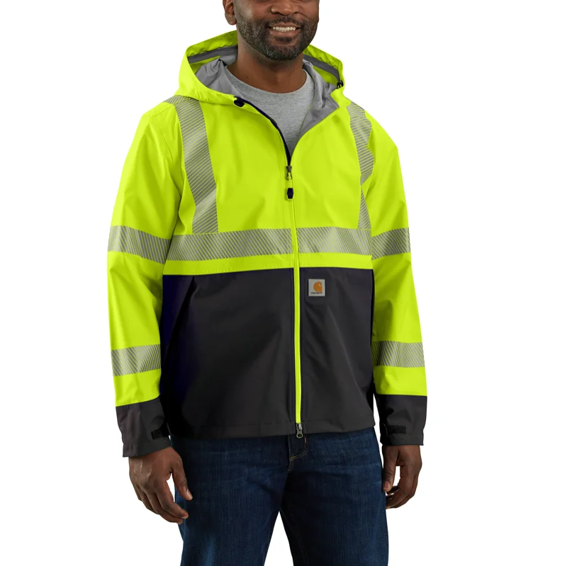 Men's Coats with Military InfluenceCarhartt 105300 Mens' HiVis Storm Defender Class 3 Jacket Men's Coats with Military InfluenceCarhartt 105300 Mens' HiVis Storm Defender Class 3 Jacket