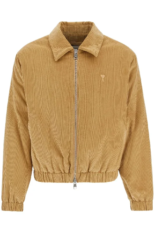 Men's Coats with Flannel LiningAMI ALEXANDRE MATIUSSI corduroy bomber jacket