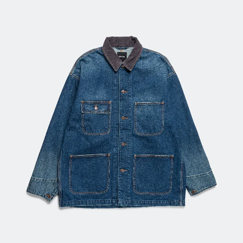 Men's Coats for AutumnDenim Coverall Jacket - Indigo
