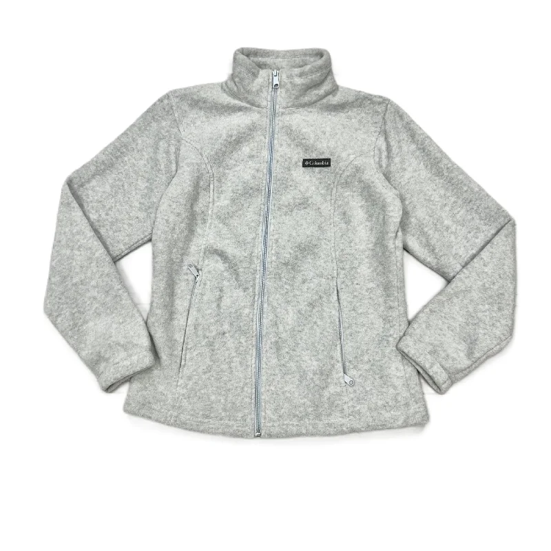 Men's Coats for SnowboardingGrey Jacket Fleece By Columbia, Size: M