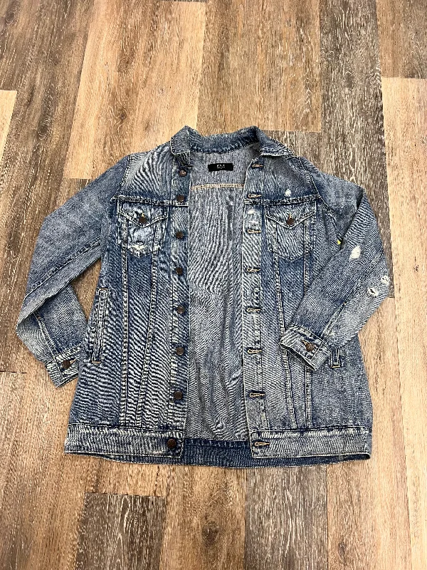 Men's Coats with Snap ButtonsJacket Denim By Able In Blue Denim, Size:Xs