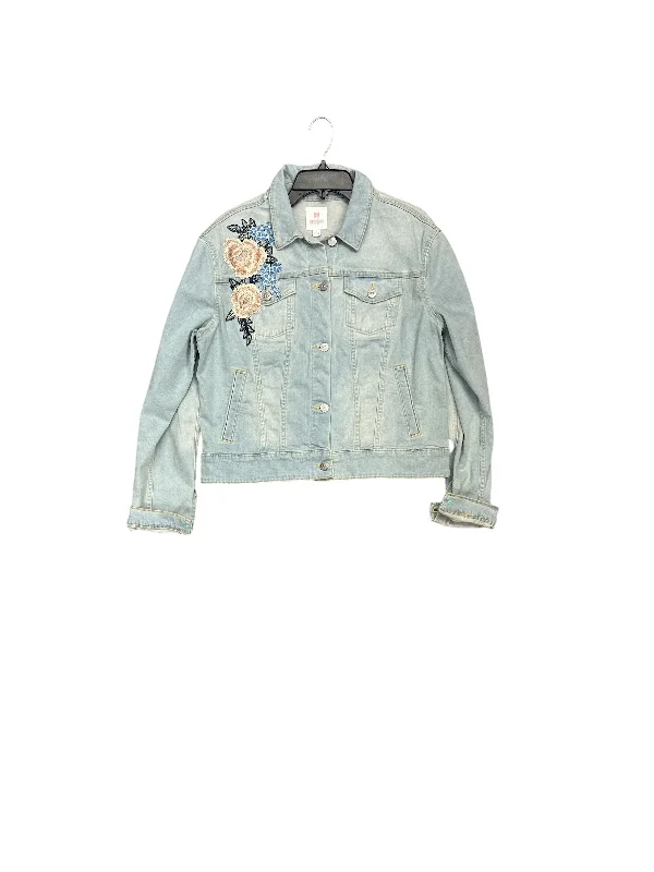 Men's Coats with Military InfluenceJacket Denim By Lularoe In Blue Denim, Size: L