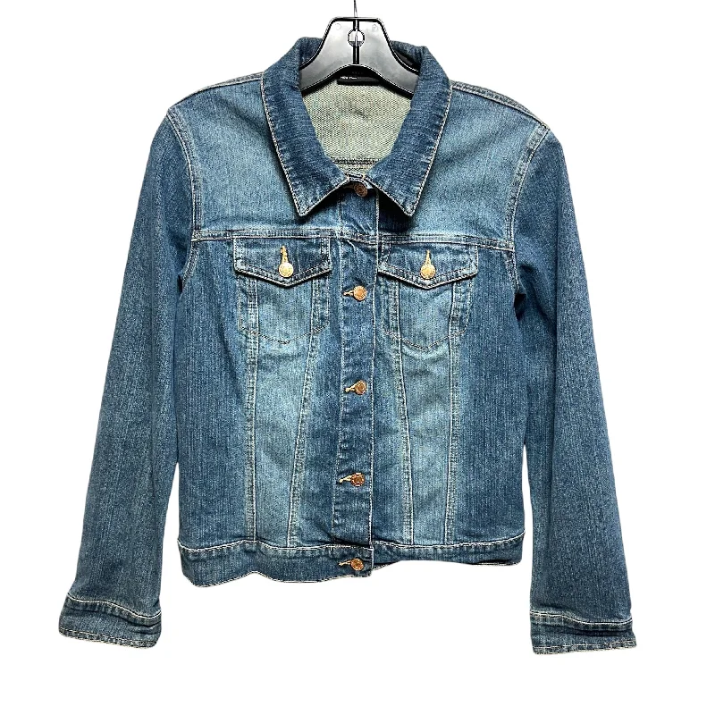 Men's Coats for HikingJacket Denim By New York And Co In Blue, Size: 8
