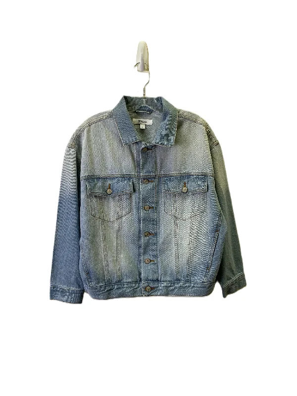 Men's Coats for Snowy WeatherJacket Denim By Zenana Outfitters In Denim Blue, Size: S