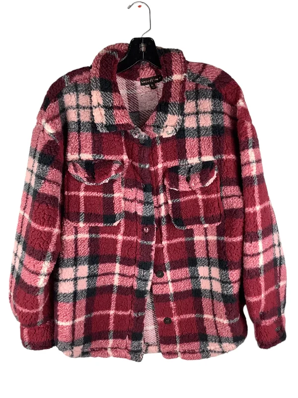 Men's Coats for Outdoor ActivitiesJacket Faux Fur & Sherpa By Almost Famous In Plaid Pattern, Size: Xl Men's Coats for Outdoor ActivitiesJacket Faux Fur & Sherpa By Almost Famous In Plaid Pattern, Size: Xl