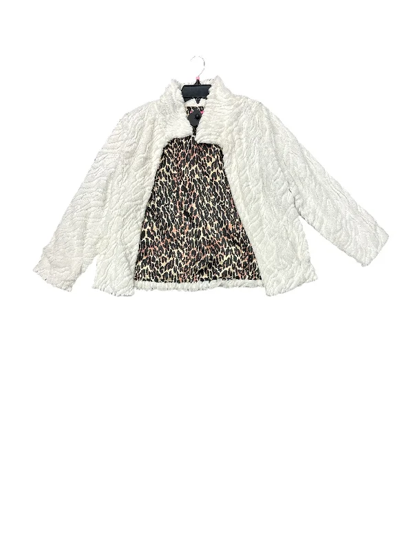 Functional Men's Ski JacketsJacket Faux Fur & Sherpa By Betsey Johnson In White, Size: M