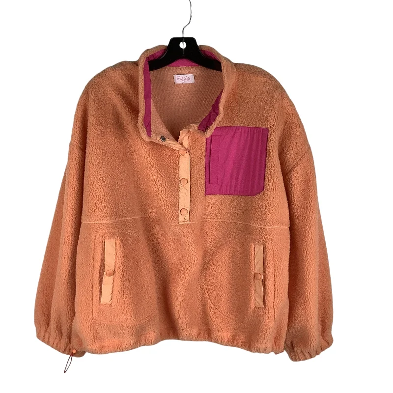 Men's Coats with Ripstop FabricJacket Faux Fur & Sherpa By Pink Lily In Orange, Size: L Men's Coats with Ripstop FabricJacket Faux Fur & Sherpa By Pink Lily In Orange, Size: L