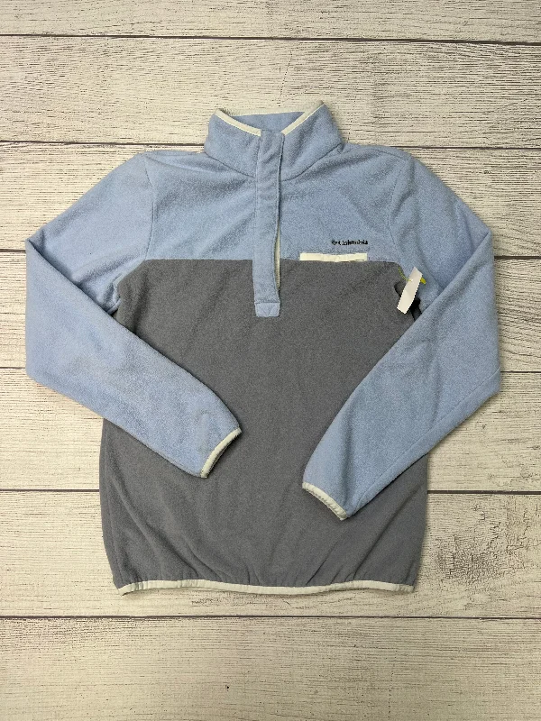 Men's Coats for SnowshoeingJacket Fleece By Columbia In Blue Grey, Size: M