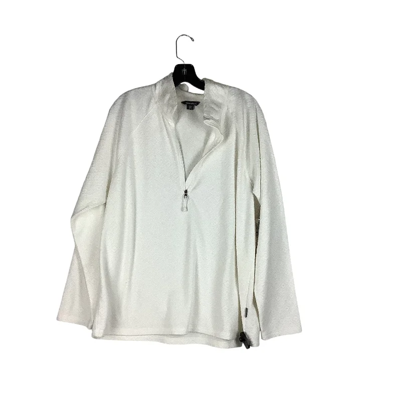 Men's Coats with Breathable FabricJacket Fleece By Eddie Bauer In Cream, Size: Xl