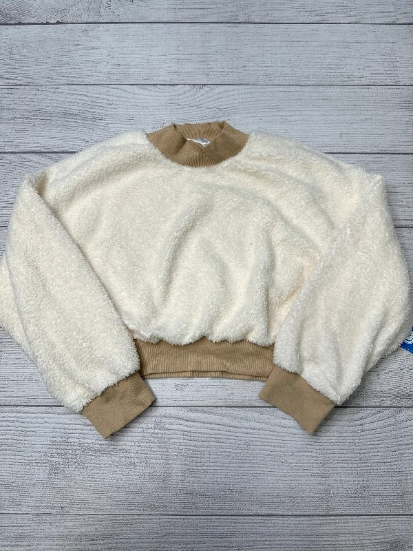 Men's Coats with HoodsJacket Fleece By Fabletics In Cream, Size: Xxl