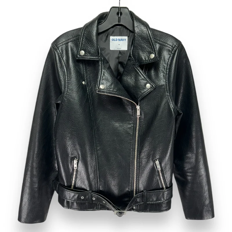 Fashionable Men's Denim JacketsJacket Leather By Old Navy In Black, Size: M