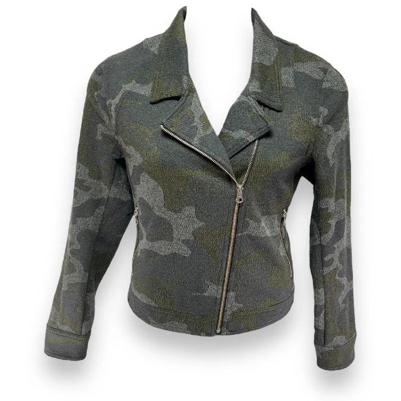 Lightweight Men's WindbreakersRobin Camo-Print Moto Jacket By Anthropologie In Camouflage Print, Size: L