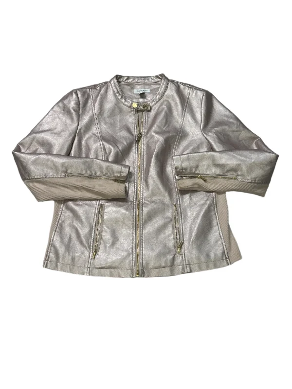 Men's Coats with Quilted LiningJacket Moto  By Calvin Klein In Pink, Size: L
