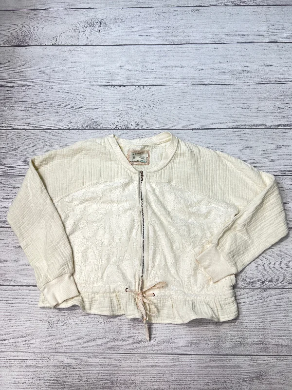 Casual Men's Bomber JacketsJacket Other By Anthropologie In Cream, Size: M