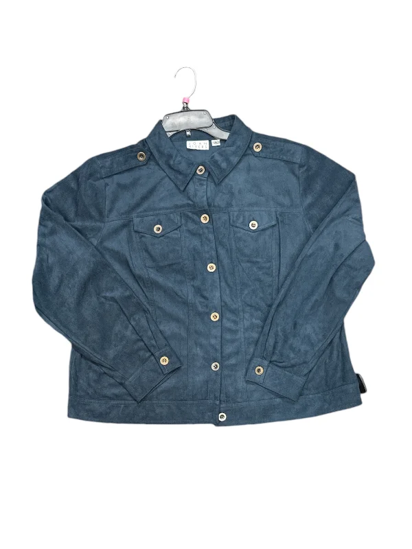 Men's Coats for LayeringJacket Other By Joan Rivers In Navy, Size: Xl