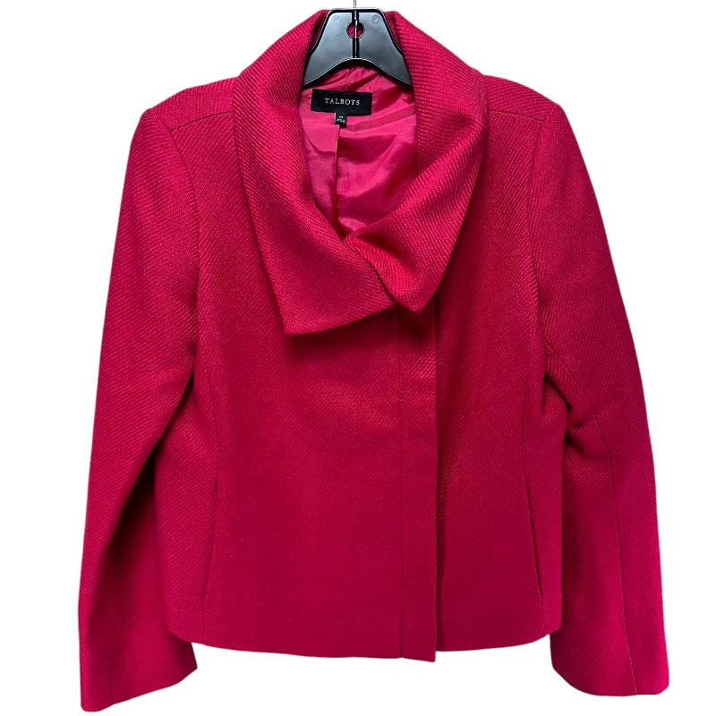 Men's Coats with Flannel LiningJacket Other By Talbots In Pink, Size: 10