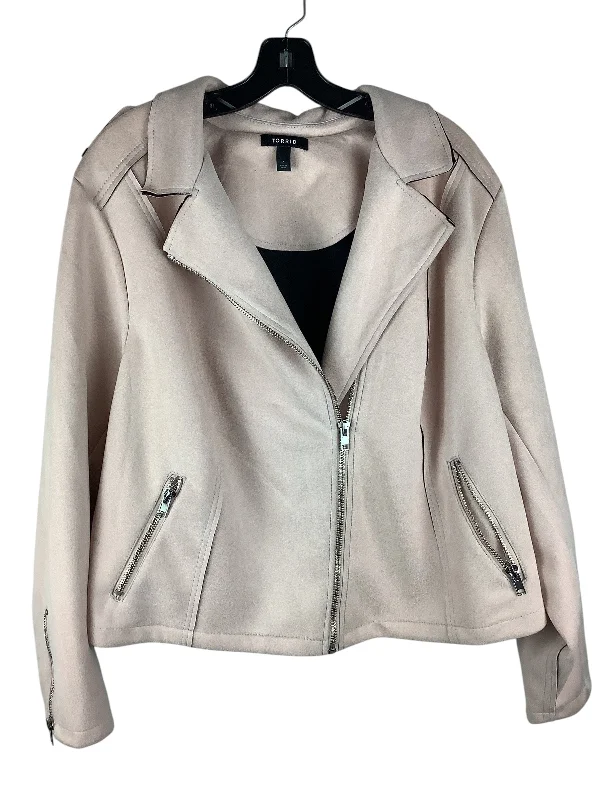 Men's Coats for Big and TallJacket Other By Torrid In Pink, Size: 4x/ Torrid size 4