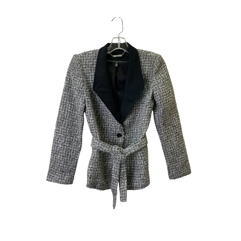 Men's Coats with Hidden PocketsJacket Other By White House Black Market In Grey, Size:0 Men's Coats with Hidden PocketsJacket Other By White House Black Market In Grey, Size:0