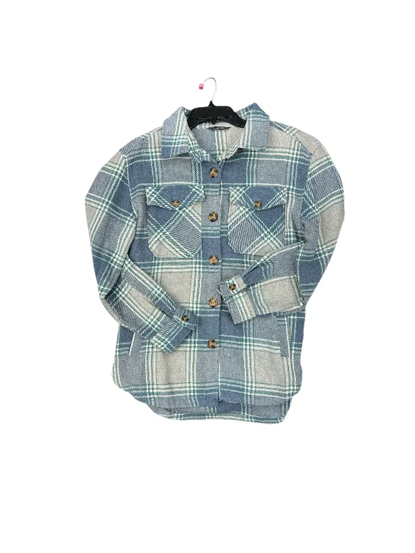 Men's Coats with Down InsulationJacket Shirt By Members Mark In Blue, Size: S