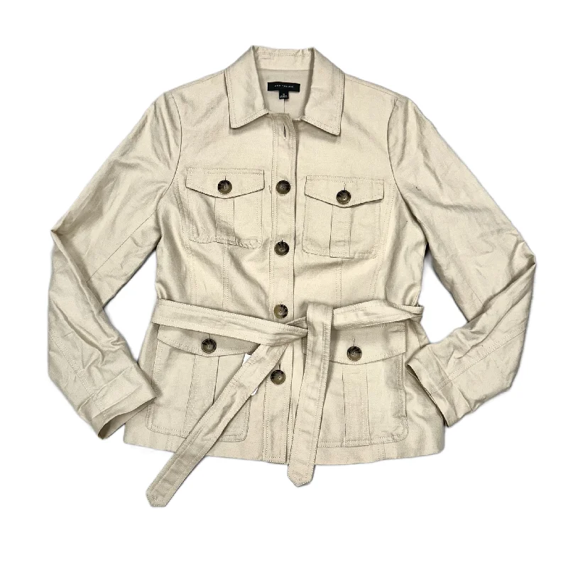 Men's Coats with VentilationJacket Utility By Ann Taylor In Tan, Size: S