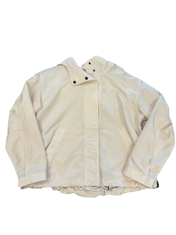 Men's Coats for Big and TallJacket Windbreaker By Everlane In Cream, Size: L