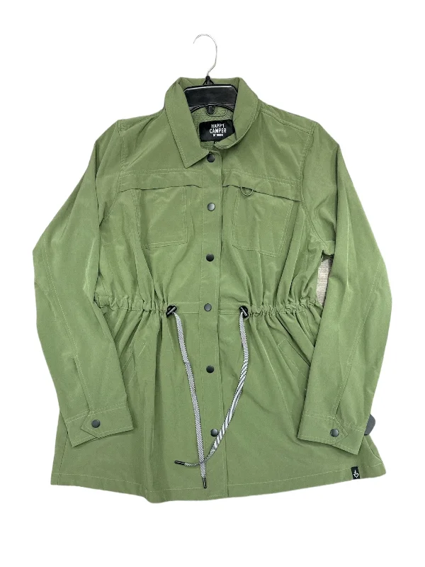 Men's Coats for Winter CampingJacket Windbreaker By Torrid In Green, Size: L