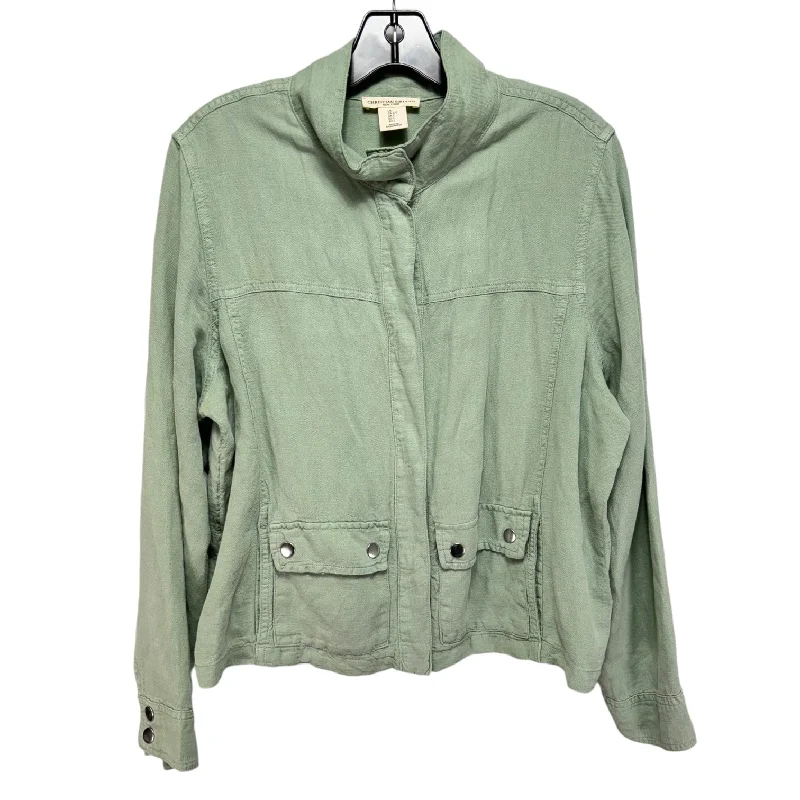 Best Men's Leather CoatsLinen Blend Jacket Moto By Christian Siriano In Green, Size: L Best Men's Leather CoatsLinen Blend Jacket Moto By Christian Siriano In Green, Size: L