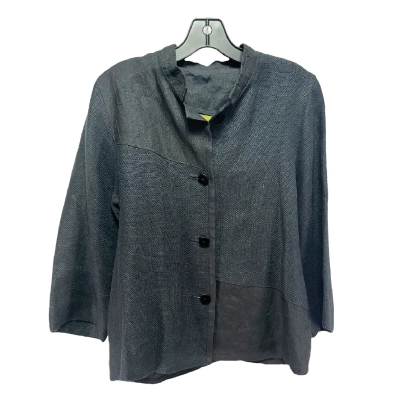 Men's Coats for Big and TallLinen Jacket Other By Maralyce Ferree In Black, Size: M