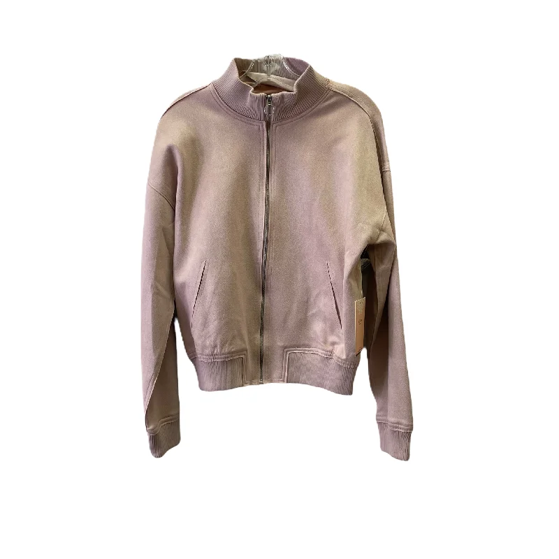 Stylish Men's Biker JacketsMauve Jacket Moto By Cme, Size: M