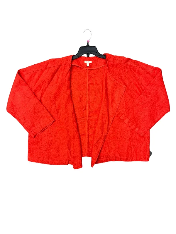 Men's Coats with Snap ButtonsRed Jacket Other Eileen Fisher, Size L