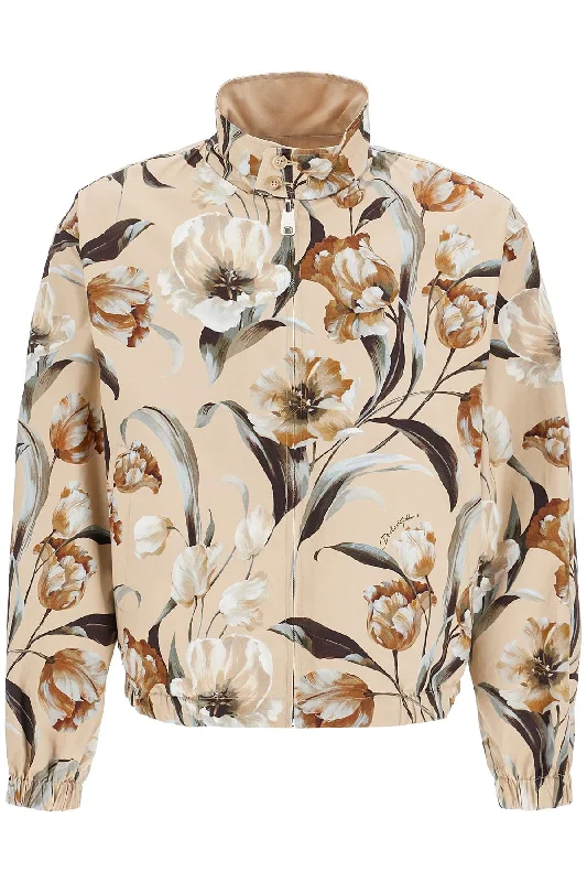 Men's Coats with Convertible CollarsDOLCE & GABBANA reversible floral print jacket